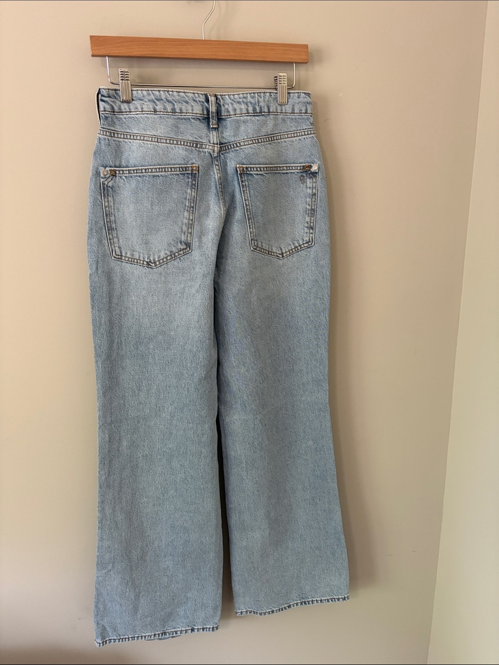 Anthropologie Pilcro Austyn High Rise Wide Leg Embroidered Jeans Sz 28 NEW - Picture 9 of 15